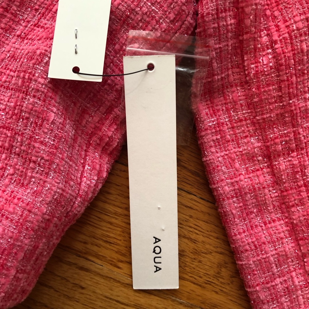 Aqua Pink Cropped Tweed Blazer - Picture 11 of 11